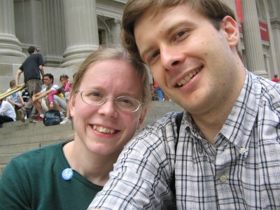 Anastasia & I in front of the Met.